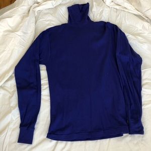 Blue-purple cotton turtleneck sz S